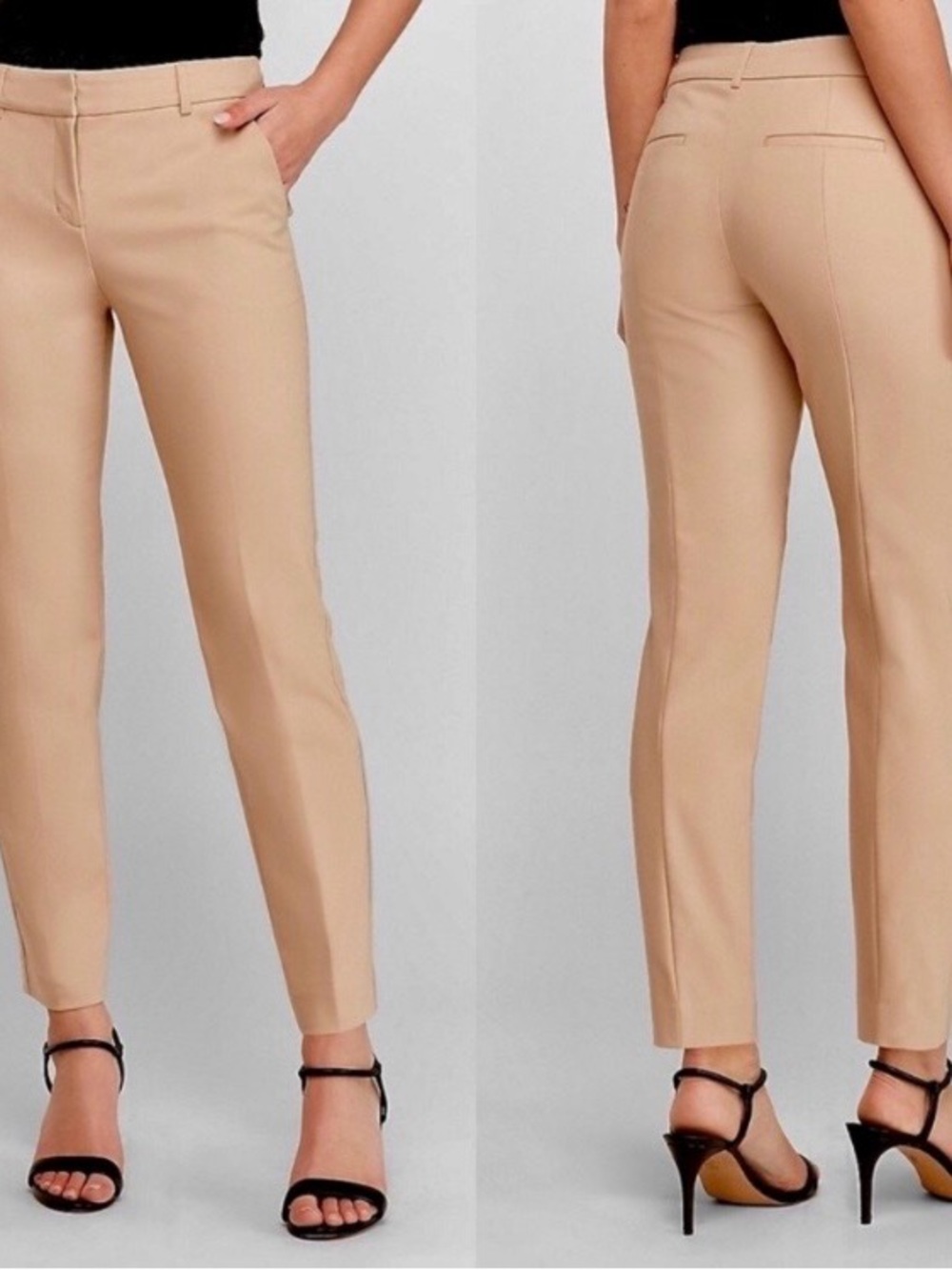 Express Size 8r Columnist tan ankle pants
